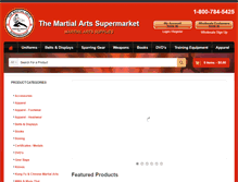 Tablet Screenshot of martialartssupermarket.com